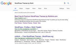 google search result example